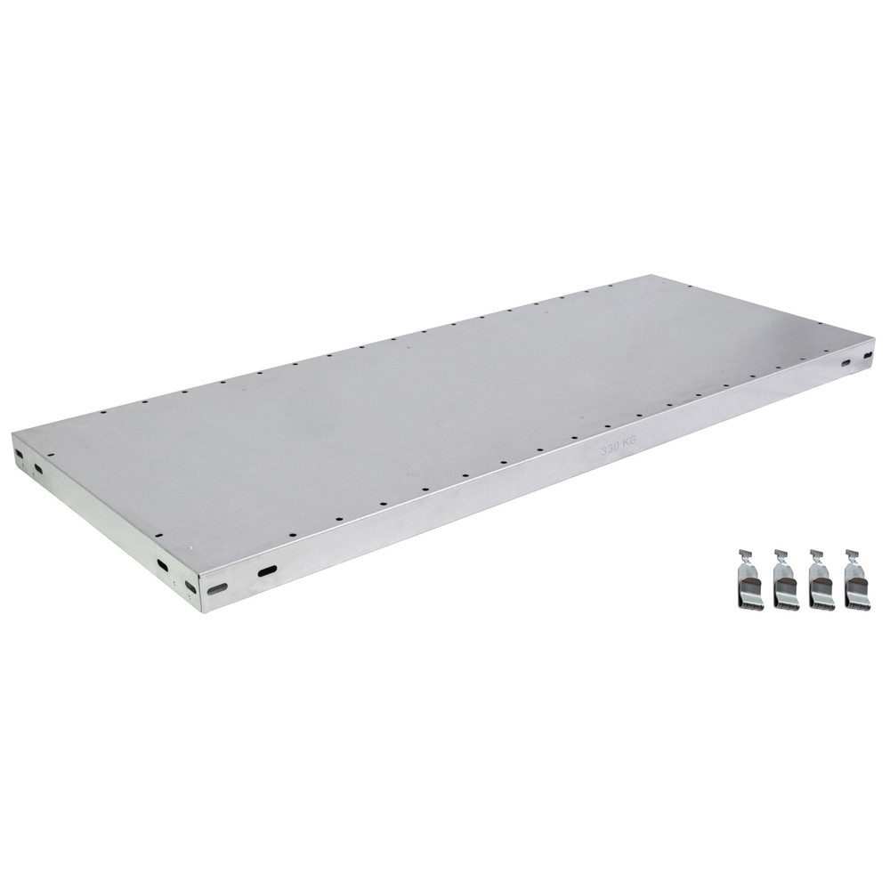 Obrázok výrobku: Pozinkovaná polica pre SCHULTE policový policový diel nosnosť regálu 330kg ŠxH 1.000 x 600mm