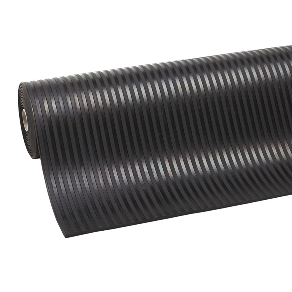 Obrázok výrobku: NoTrax gumená podložka Rib 'n' Roll P3™, jemné drážkovanie, š × h b. m × 1 000 mm, čierna