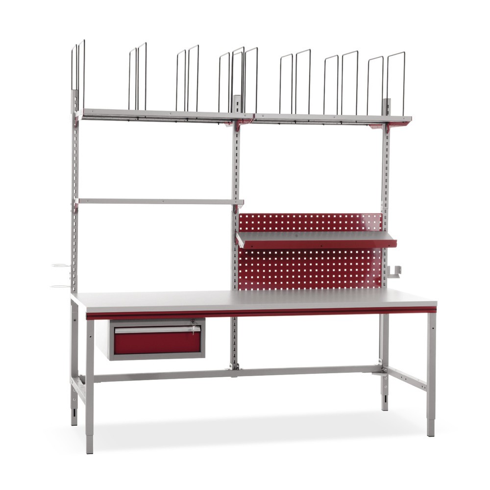 Obrázok výrobku: Kompletný baliaci stôl Basic+, v × š × h 690 – 960 × 2 000 × 800 mm
