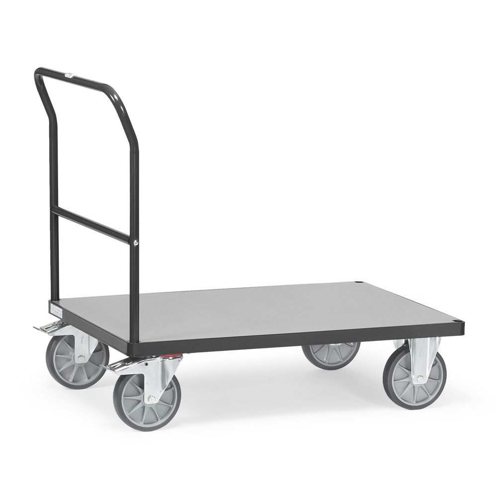Obrázok výrobku: Plošinový vozík fetra® s riadidlami, ložná plocha Š x H 700 x 1.000 mm, antracitové