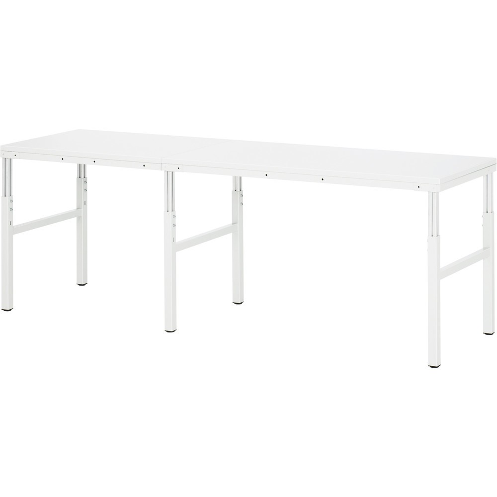 Číslo obrázka výrobku 3: Pracovný stôl RAU série E, v × š × h 650 – 1 000 × 700 × 500 mm doska s melamínovým povrchom
