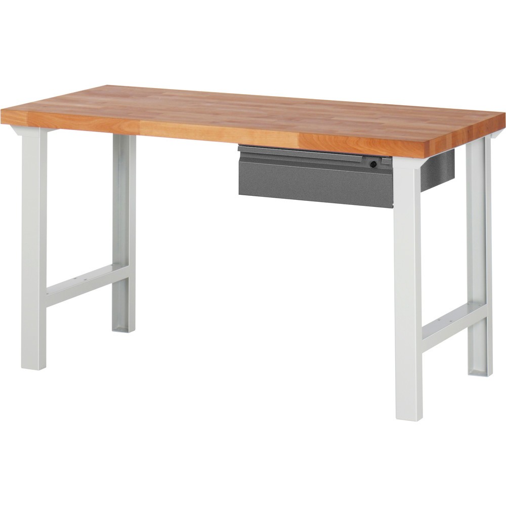Obrázok výrobku: Pracovný stôl Steinbock® so zásuvkou, V x Š x H 840 x 1500 x 700 mm, RAL 7035/7016