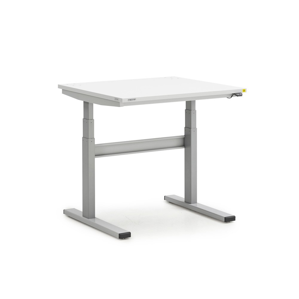 Obrázok výrobku: Pracovný stôl TRESTON TED, ESD, elektricky výškovo nastaviteľný, v × š × h 630 – 1 270 × 900 × 800 mm