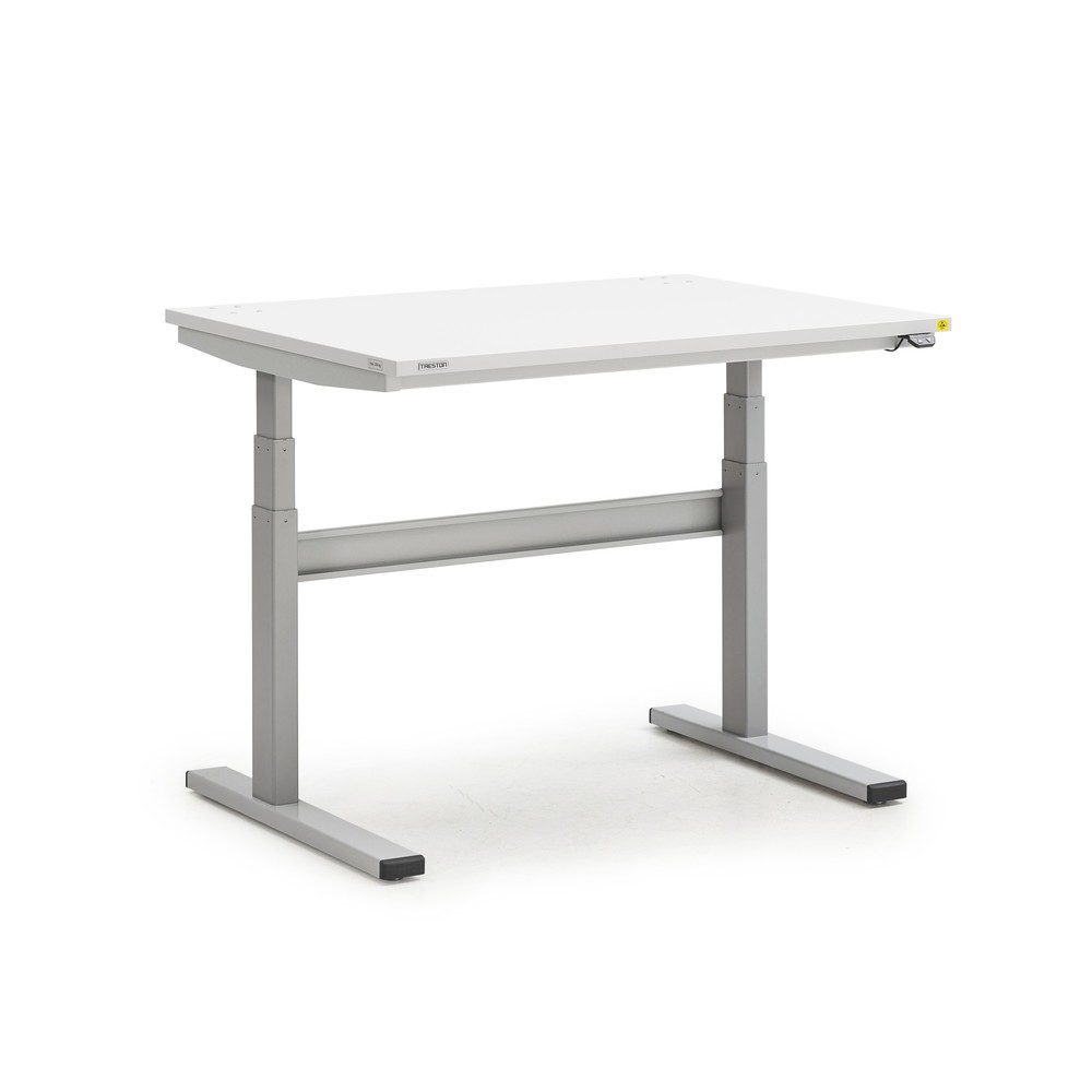Obrázok výrobku: Pracovný stôl TRESTON TED, ESD, elektricky výškovo nastaviteľný, v × š × h 630 – 1 270 × 1 100 × 800 mm