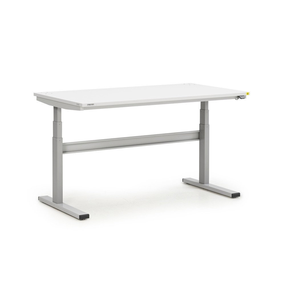 Obrázok výrobku: Pracovný stôl TRESTON TED, ESD, elektricky výškovo nastaviteľný, v × š × h 630 – 1 270 × 1 500 × 800 mm