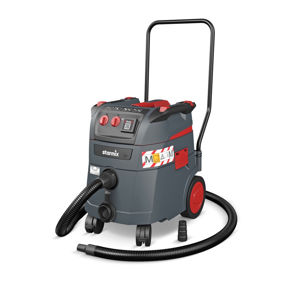 Obrázok výrobku: Priemyselný vysávač starmix iPulse, trieda prachu M, sklápací podvozok, 1 600 W, 35 litrov