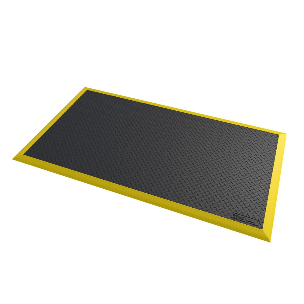 Obrázok výrobku: Protiúnavová rohož NoTrax Diamond Flex™, š × h 970 × 1 630 mm, čierno-žltá