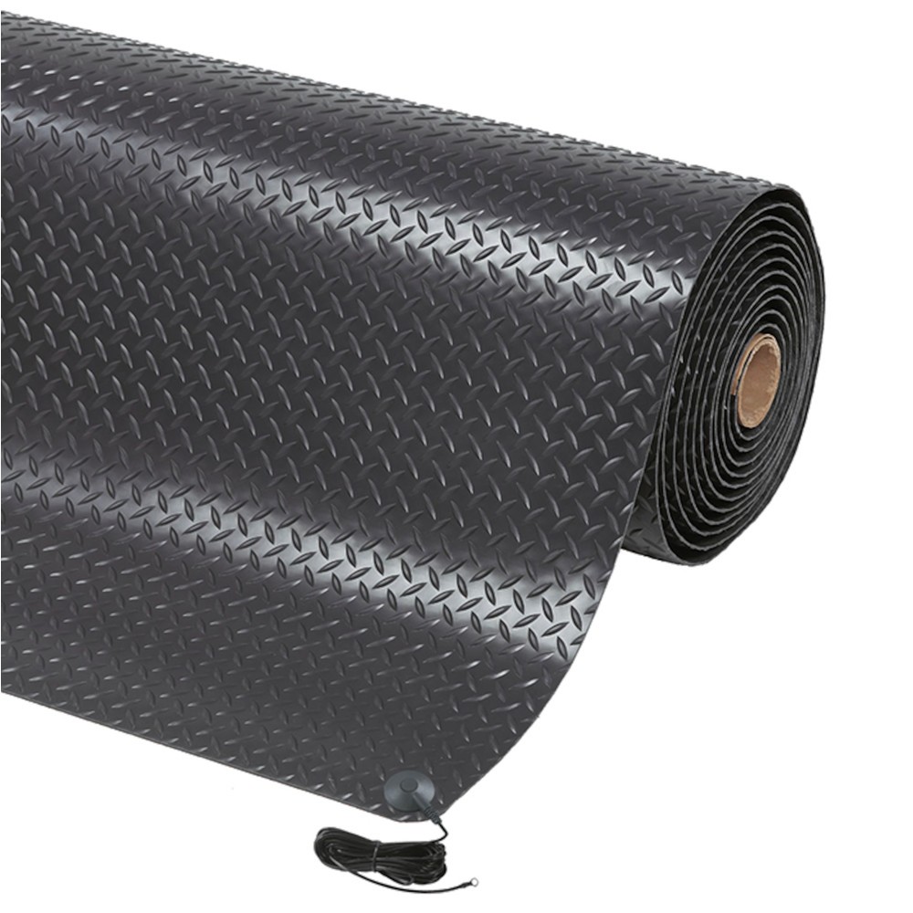 Obrázok výrobku: Protiúnavová rohož NoTrax Diamond Stat™, š × h 600 × 910 mm, čierna
