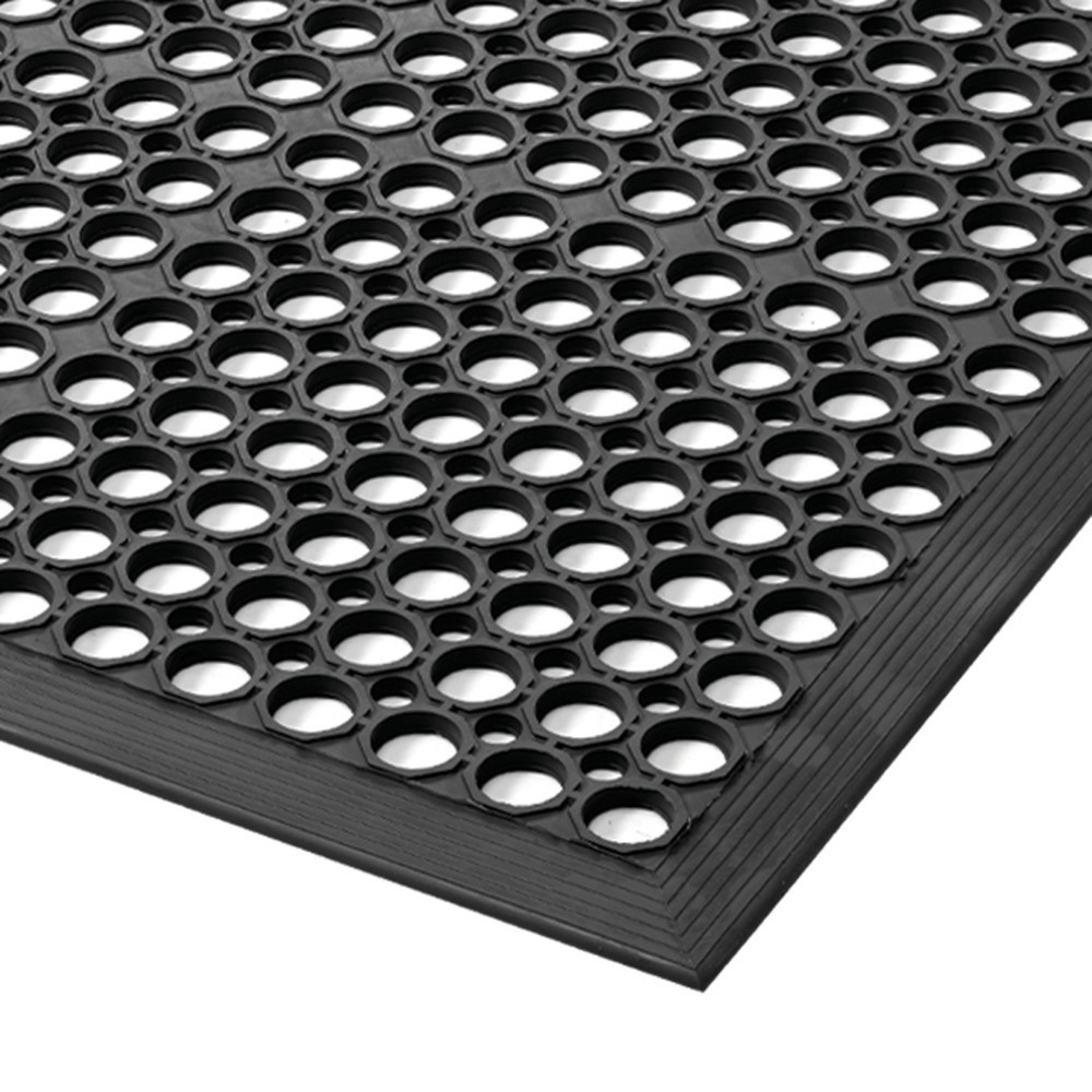 Obrázok výrobku: Rohož pre pracoviská pre mokré a suché oblasti, drenážne otvory, š x h 910 x 1520 mm