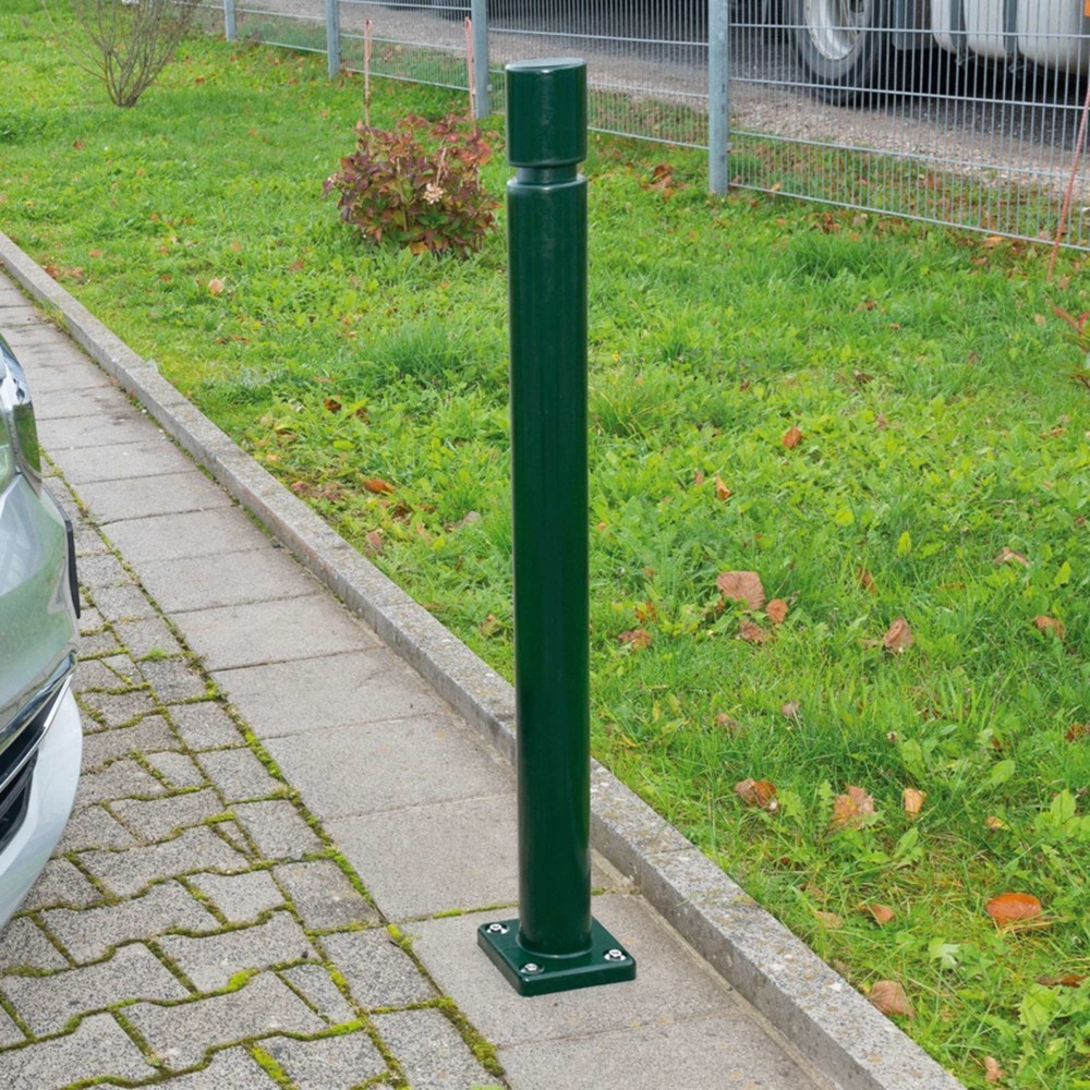 Číslo obrázka výrobku 5: Stĺpik MORAVIA CITY FLEX, na pripevnenie rozperkami, z TPU, v × Ø 1 000 × 80 mm, čierny