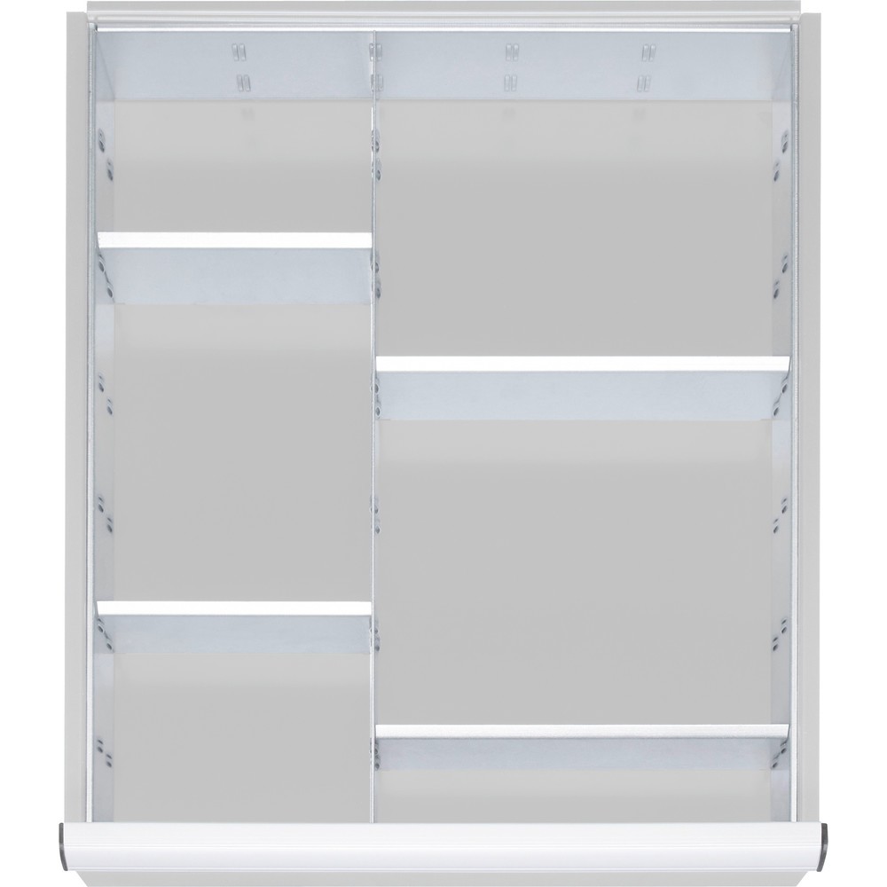Obrázok výrobku: Set rozdeľovačov zásuviek Steinbock® pre Rozmery zásuvky ŠxH 490 x 560 mm s výškou panelu 180-360mm, 1x 4 deliče