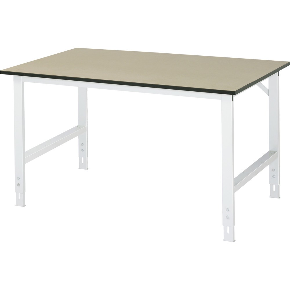 Obrázok výrobku: Výškovo nastaviteľný pracovný stôl RAU série TOM, v × š × h 760 – 1 080 × 1 500 × 1 000 mm, pracovná doska MDF