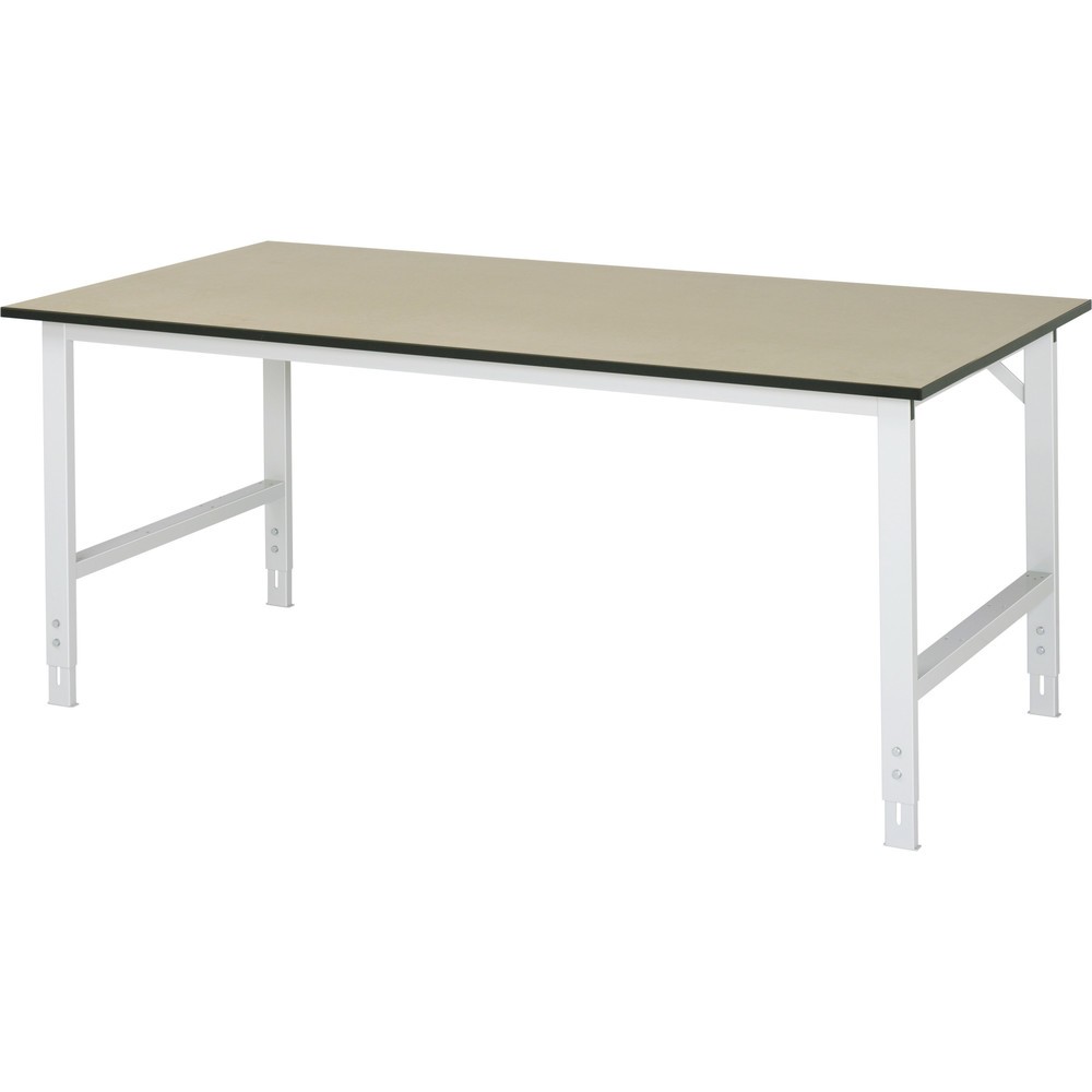 Obrázok výrobku: Výškovo nastaviteľný pracovný stôl RAU série TOM, v × š × h 760 – 1 080 × 2 000 × 1 000 mm, pracovná doska MDF