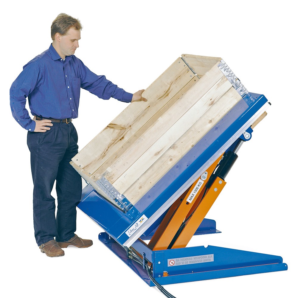Číslo obrázka výrobku 2: Zdvíhacie zariadenia EdmoLift® s plošinou U, Š x H 1 050 x 1 200 mm, nosnosť 1 500 kg